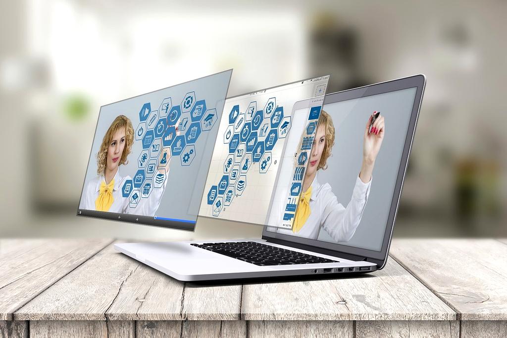 Futuristic laboratory interior with holographic displays and quantum computing interfaces